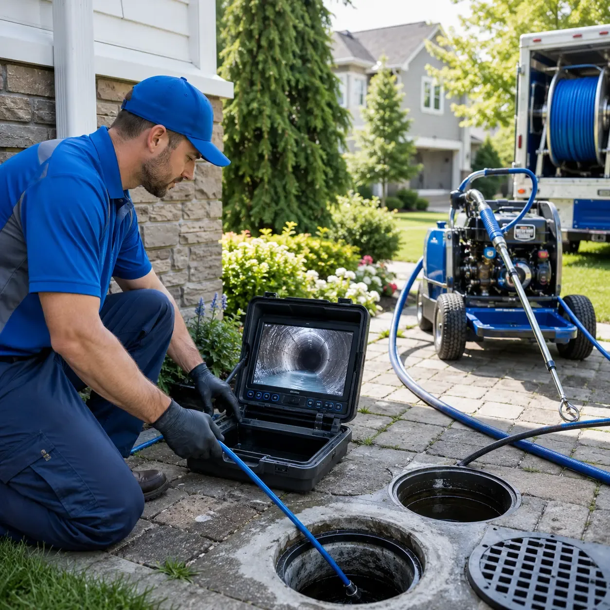 Outdoor drain cleaning professionals serving Vernon Rockville, CT